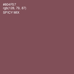 #804F57 - Spicy Mix Color Image